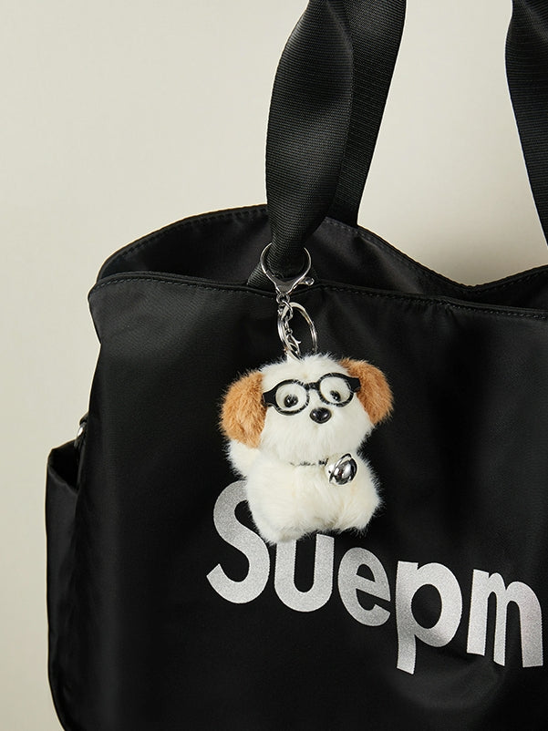 Glasses puppy cute pendant keychain_CH00040