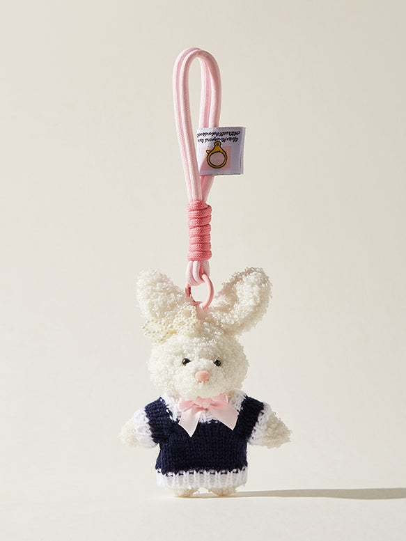 Long ears teddy pendant bag charm_CH00039