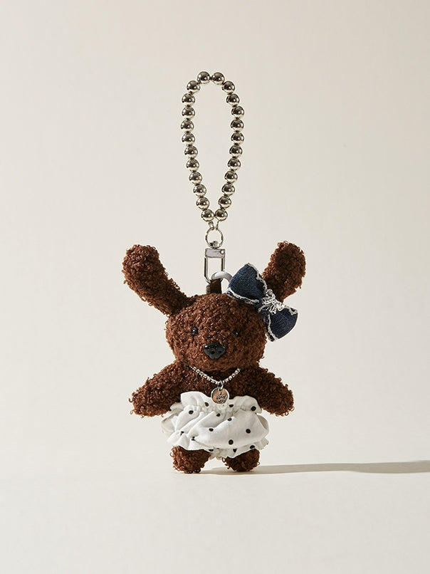 Long ears teddy pendant bag charm_CH00039