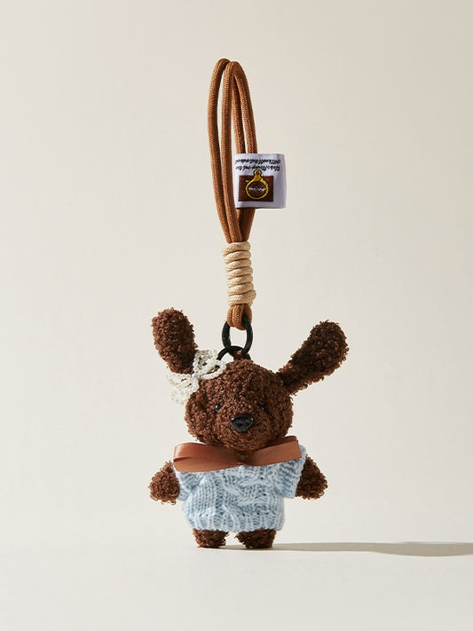 Long ears teddy pendant bag charm_CH00039