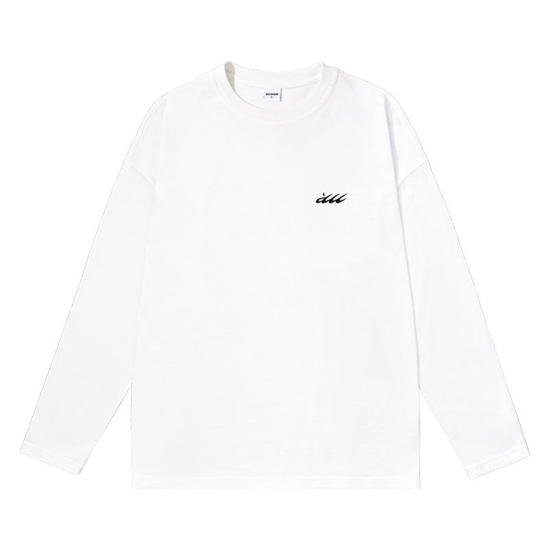 One-point design basic long sleeve t-shirt_N82053