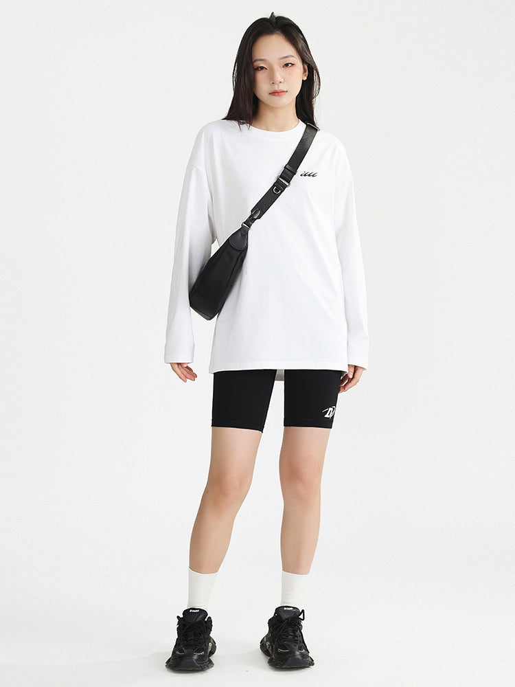 One-point design basic long sleeve t-shirt_N82053