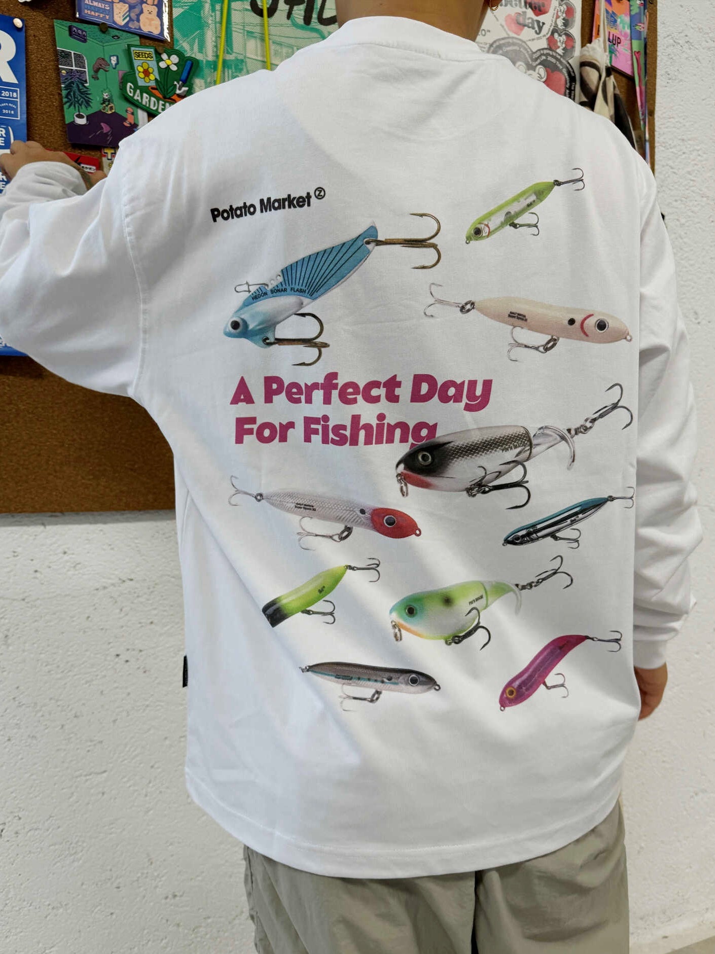 Fishing lures design long-sleeved T-shirt_N81992