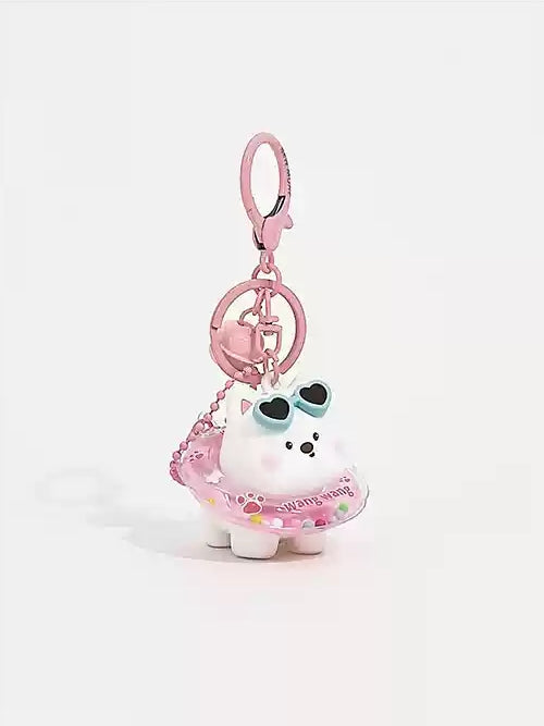 Swimming ring little brown bear Keycharm_CH00028