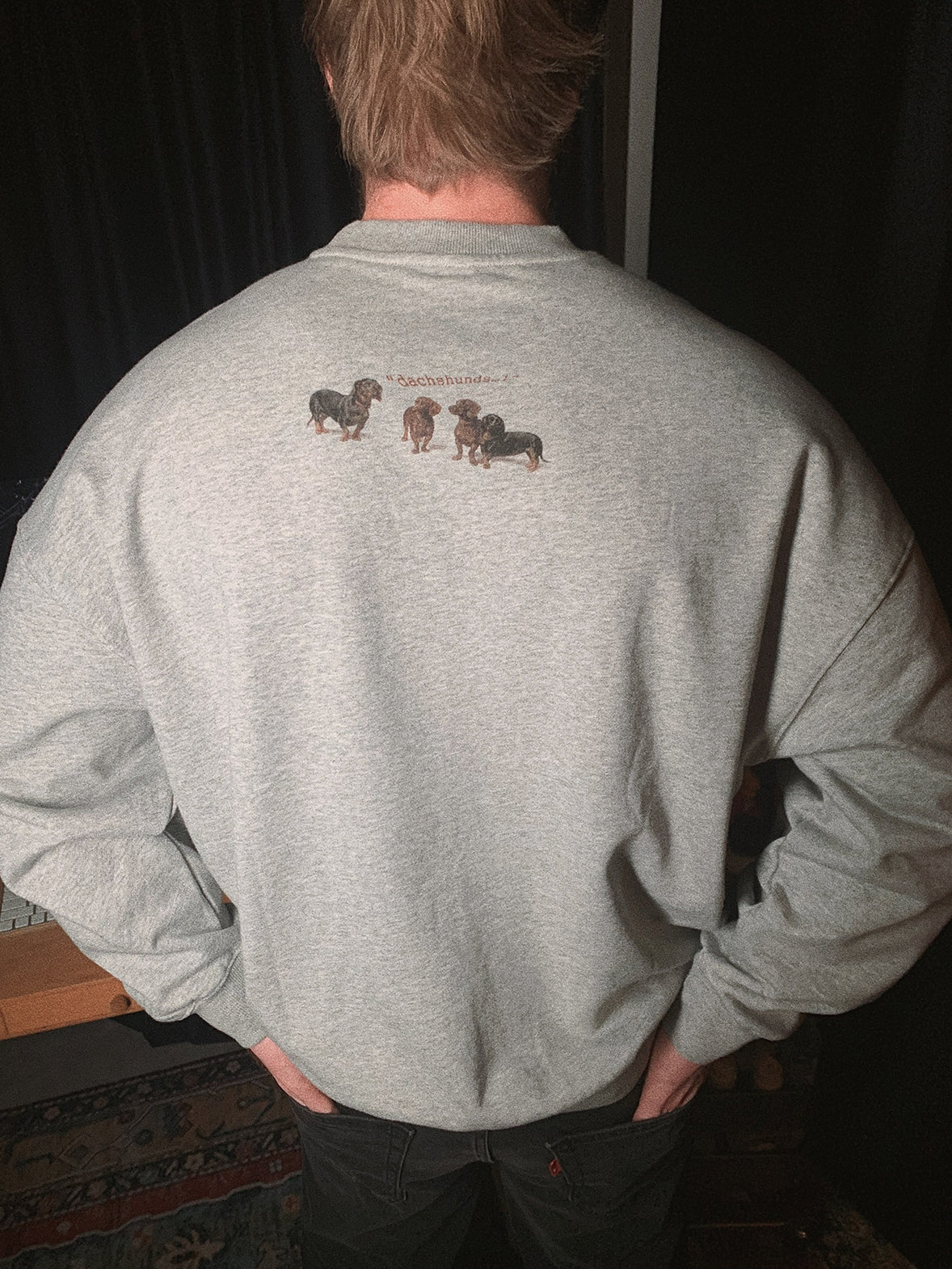 Dogs print crew neck sweatshirt_N82068