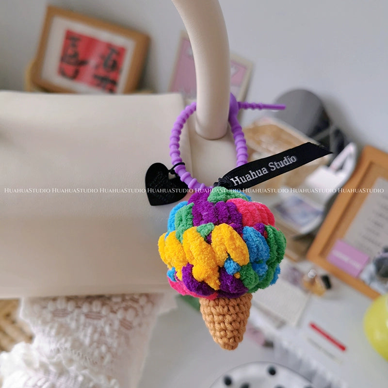 Handmade Woven Ice Cream Pendant_CH00002