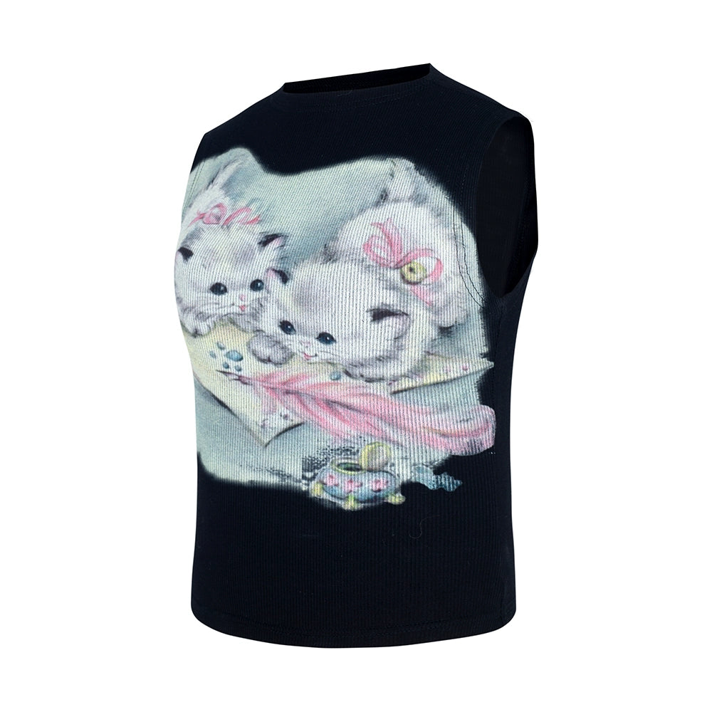 Cat Stretch Short Sleeve_N81791