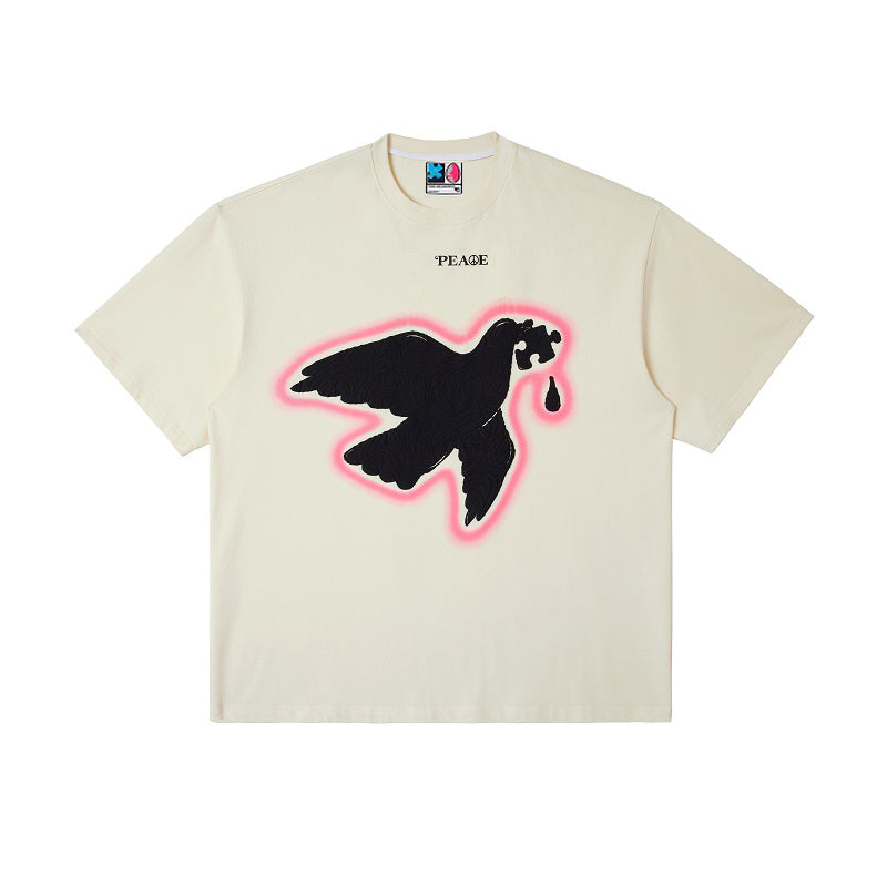 Peace Dove Suede Print T-Shirt_N81756