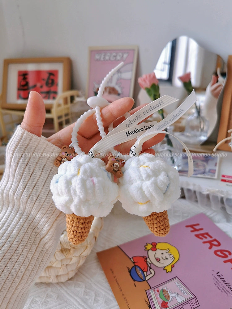 Handmade Woven Ice Cream Pendant_CH00002