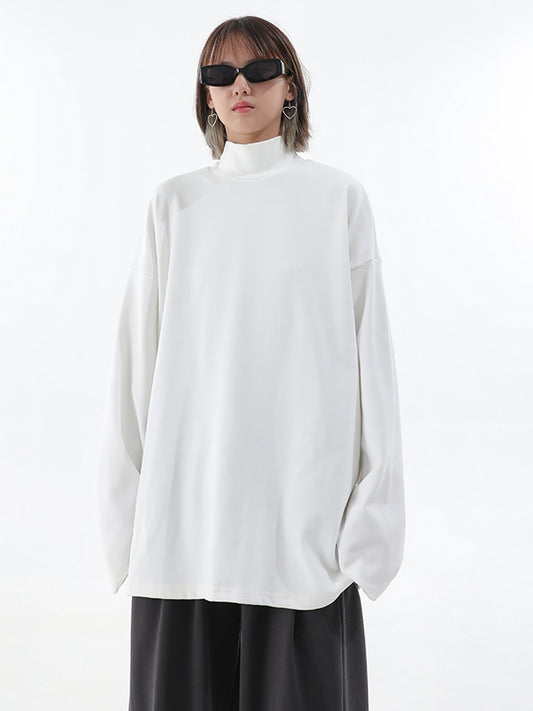 Turtleneck Long-Sleeved Sweatshirt_N81887