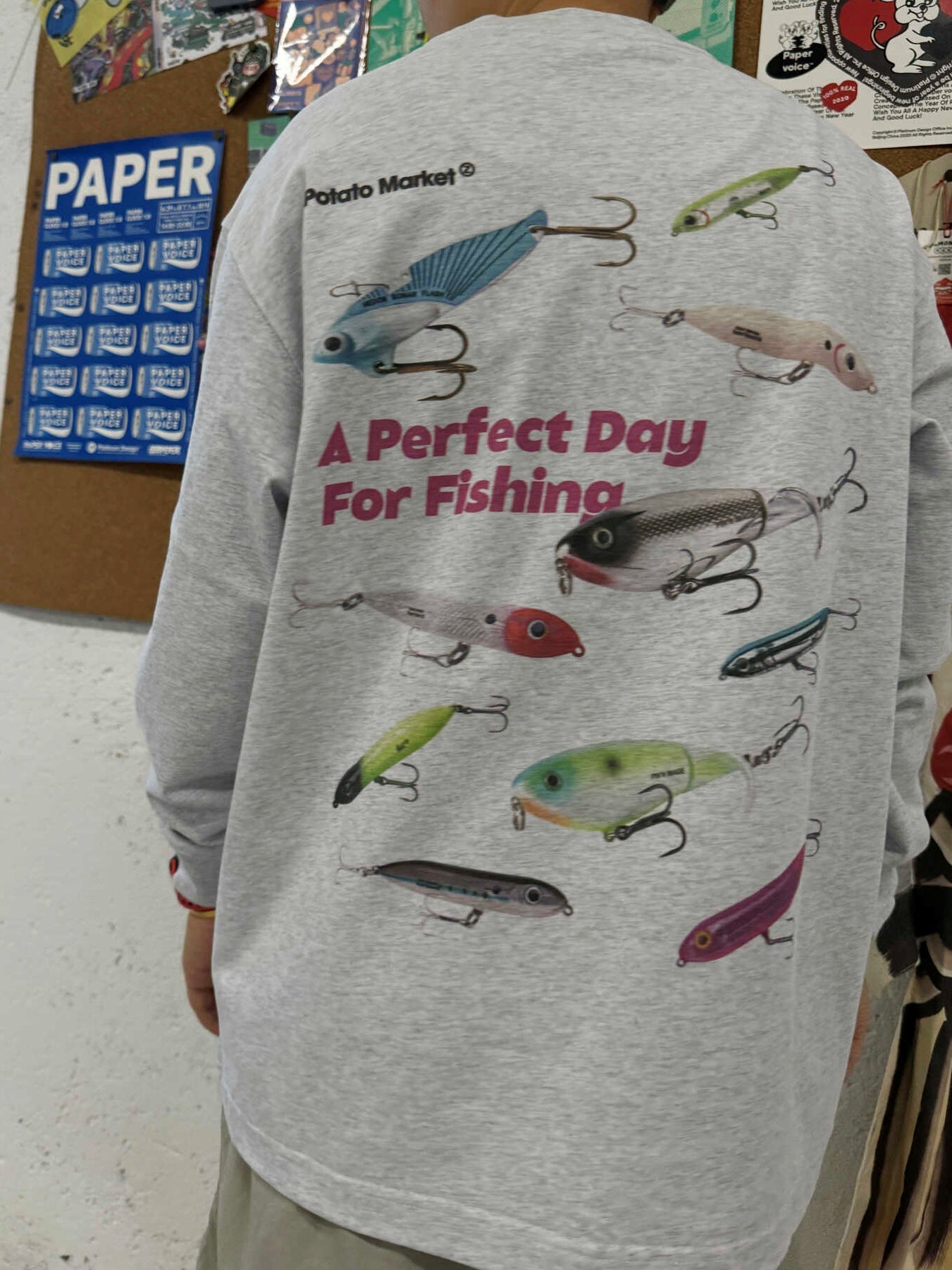 Fishing lures design long-sleeved T-shirt_N81992