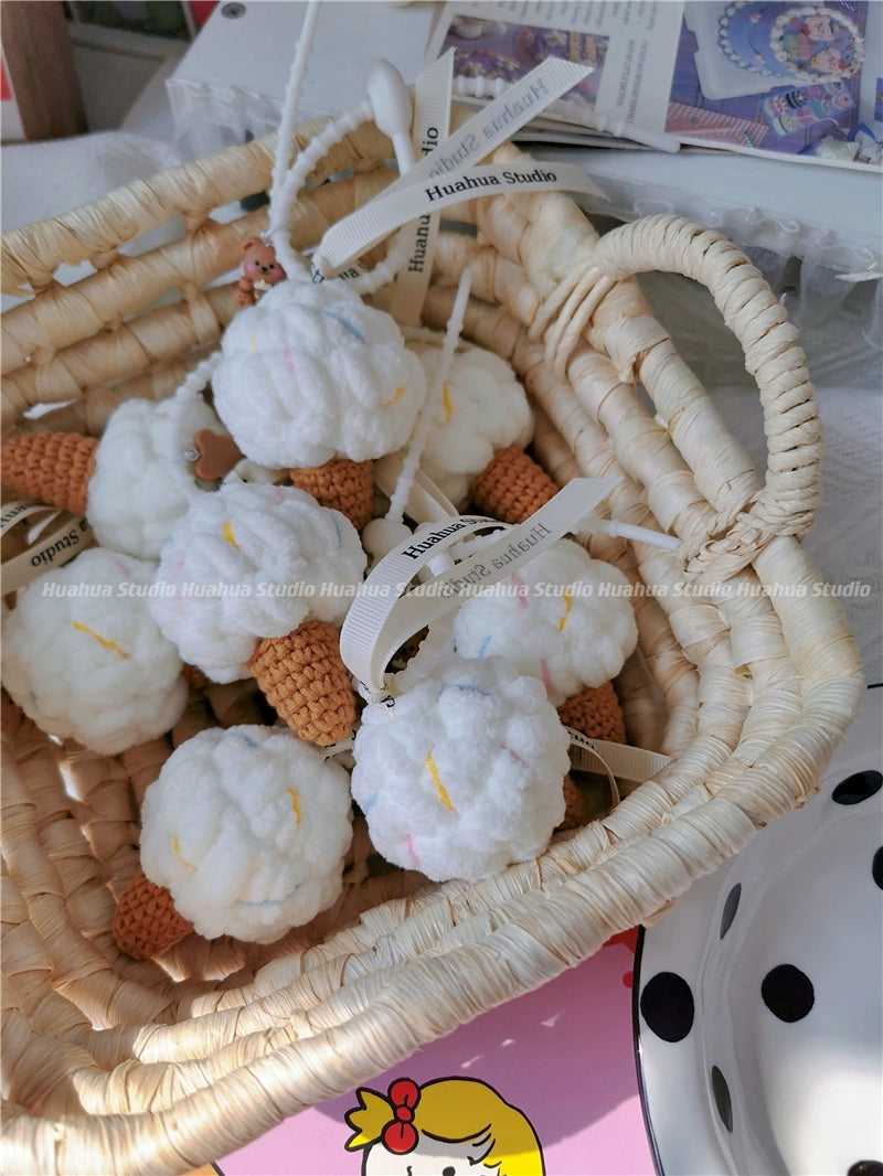 Handmade Woven Ice Cream Pendant_CH00002