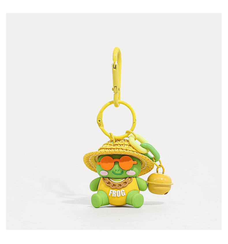 Straw Hat Sunglasses Social Duck Bag Pendant_CH00014