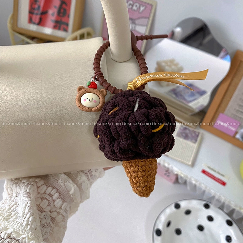 Handmade Woven Ice Cream Pendant_CH00002