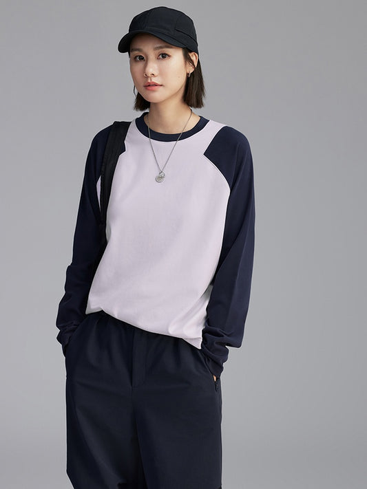 Switching Long-Sleeved T-Shirt_N81865