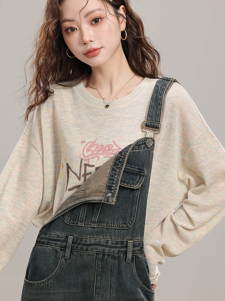 Loose Letter Print Tops_N81880