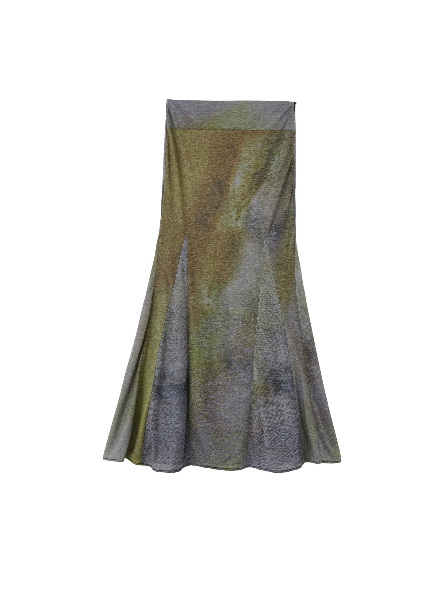 Moss Green Top and Skirt_N81456