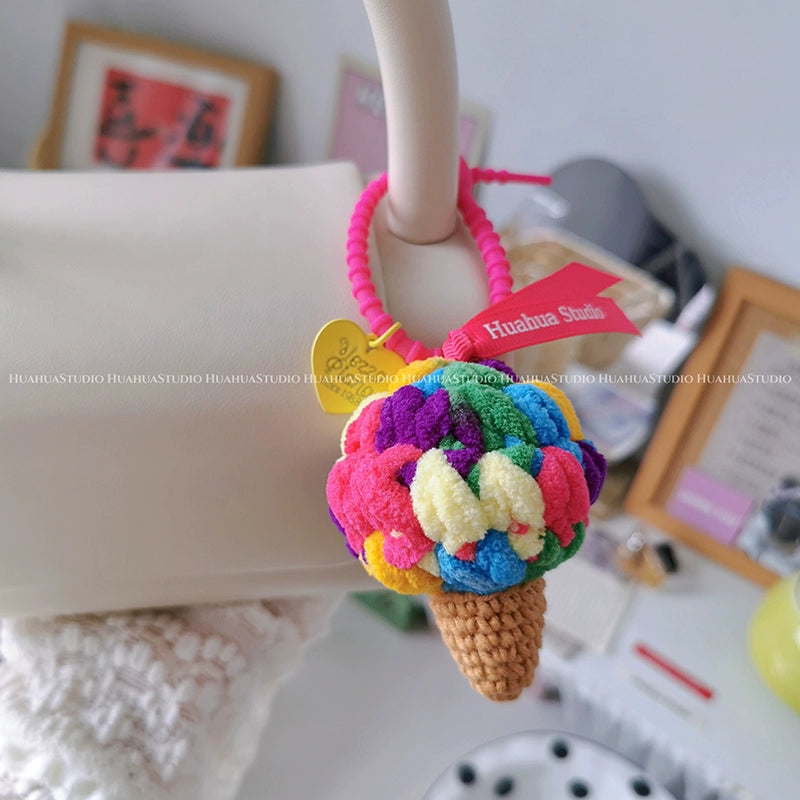 Handmade Woven Ice Cream Pendant_CH00002