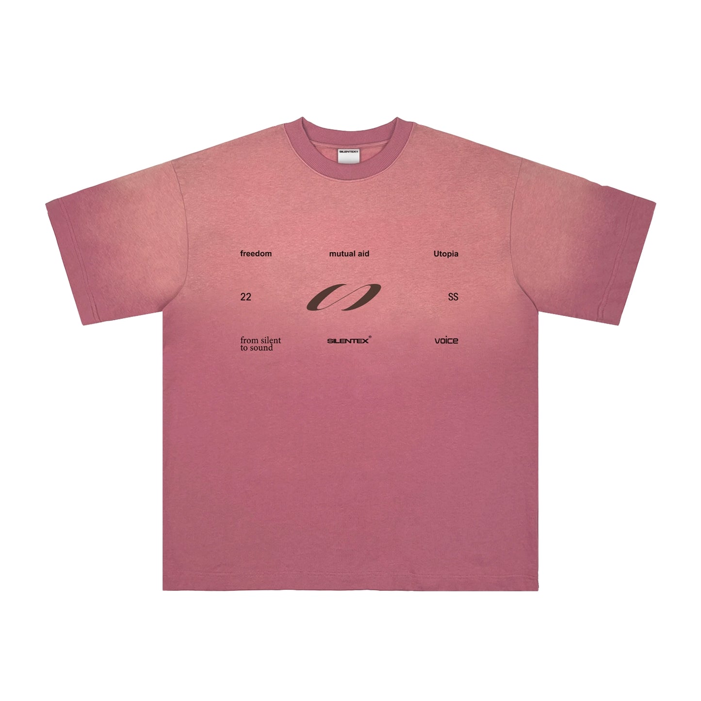 Gradient Water Rinse Print T-Shirt Short Sleeve_N81773