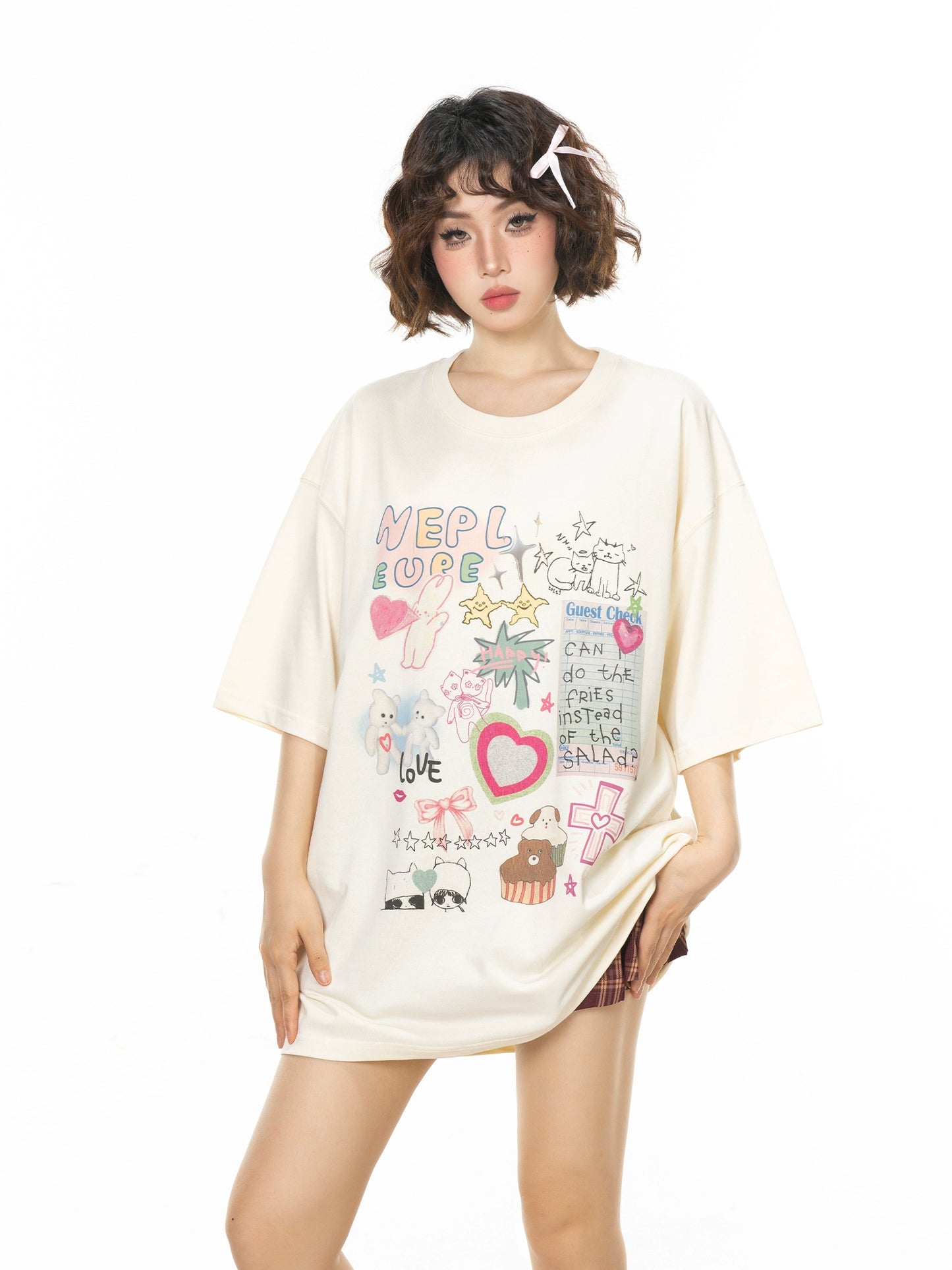 Cartoon Design Short Sleeved T-shirt_N81836 