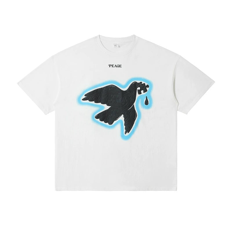 Peace Dove Suede Print T-Shirt_N81756