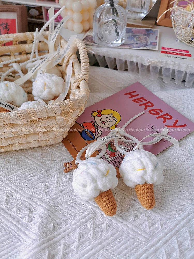 Handmade Woven Ice Cream Pendant_CH00002