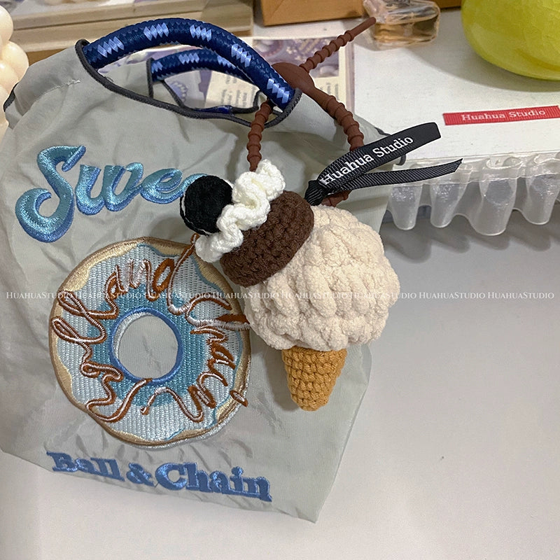 Handmade Woven Ice Cream Pendant_CH00002