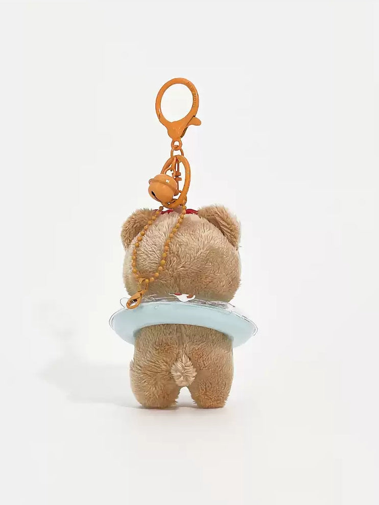 Swimming ring little brown bear Keycharm_CH00028