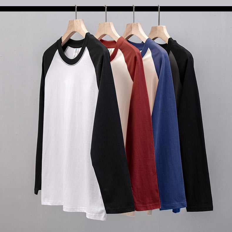 Raglan shoulder oversize design long sleeve T-shirt_N82056