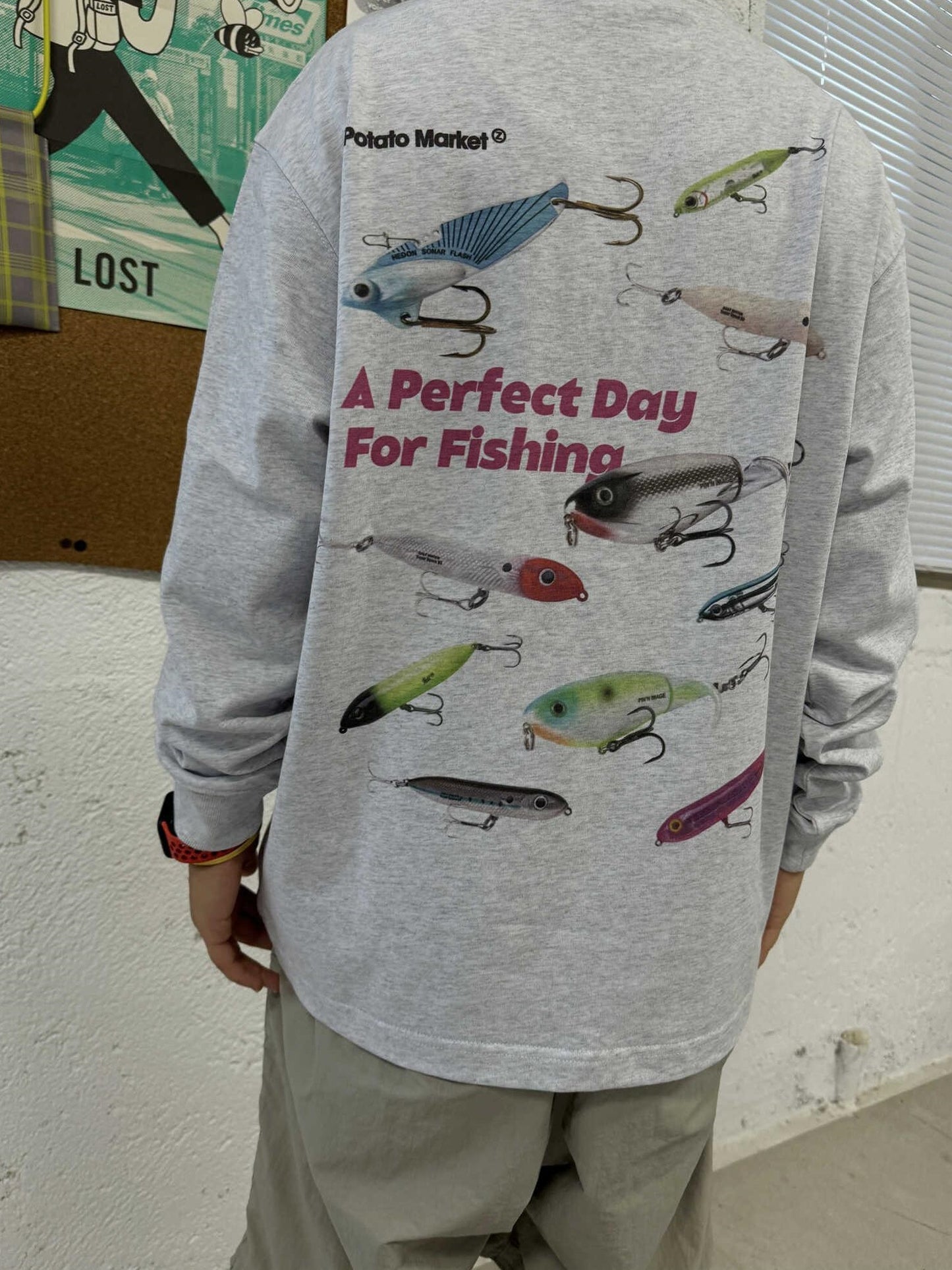 Fishing lures design long-sleeved T-shirt_N81992