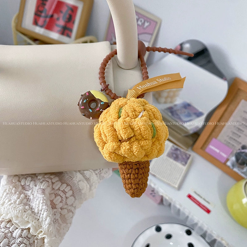 Handmade Woven Ice Cream Pendant_CH00002