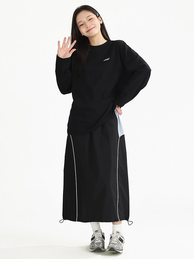 One-point design basic long sleeve t-shirt_N82053