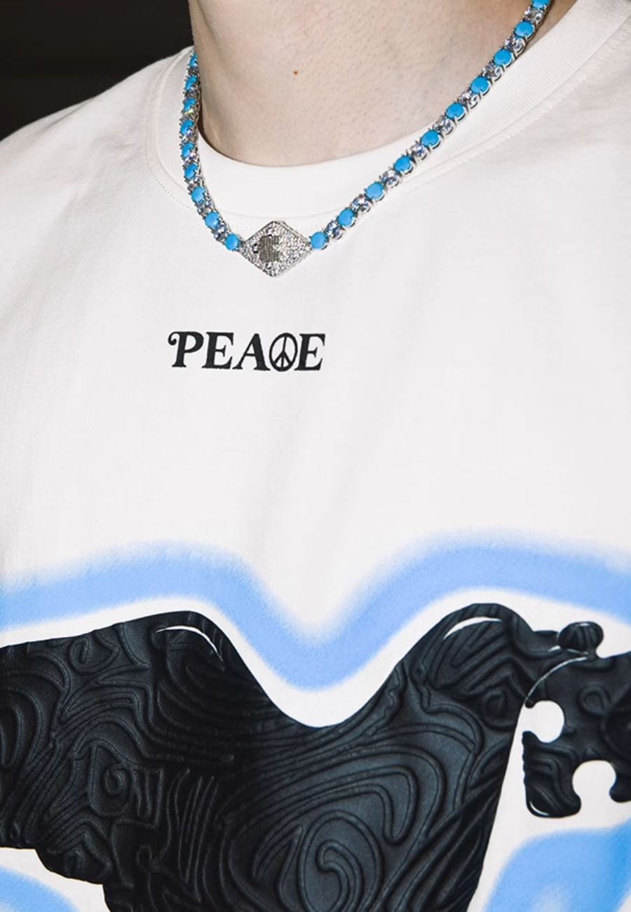 Peace Dove Suede Print T-Shirt_N81756