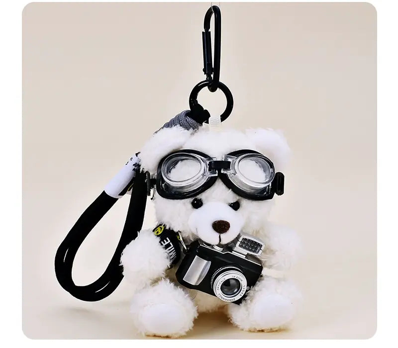 Flash Camera Bear Bag Pendant_CH00013