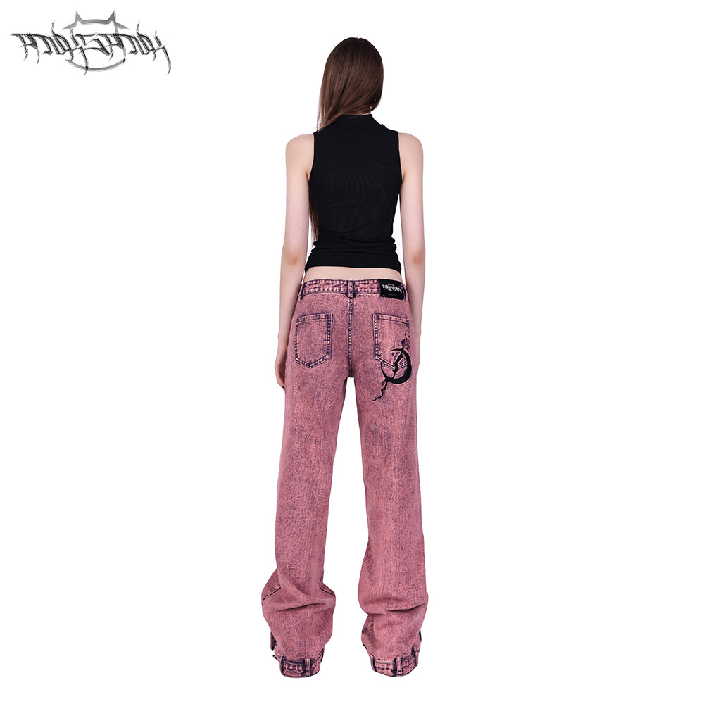 Loose Street Split Jeans