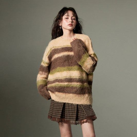 Stripes Soft Glutinous Sweater