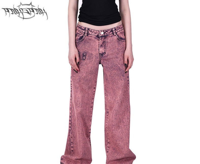 Loose Street Split Jeans