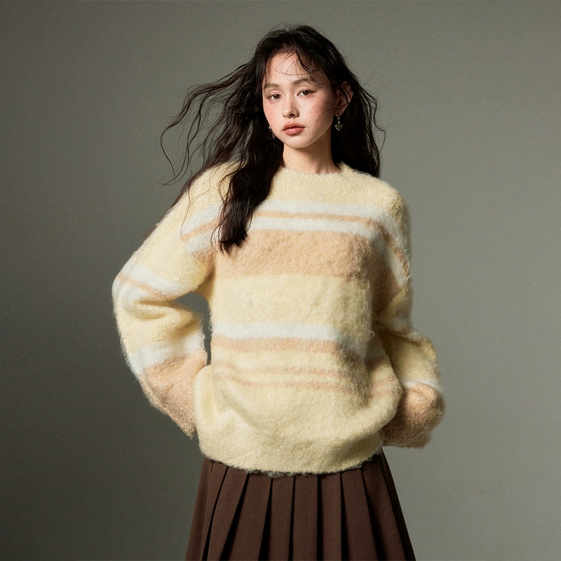 Stripes Soft Glutinous Sweater