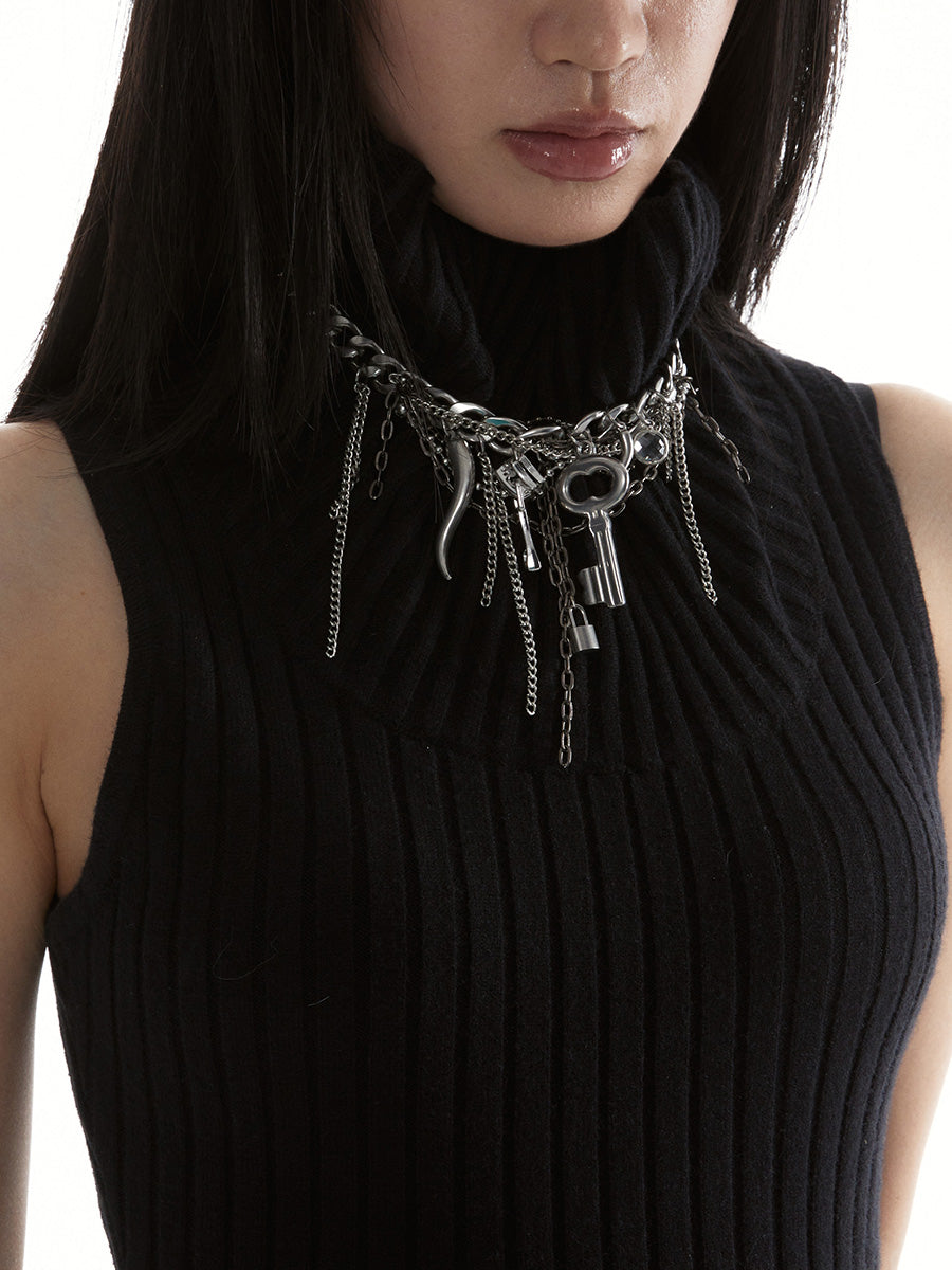 Light luxury niche punk necklace