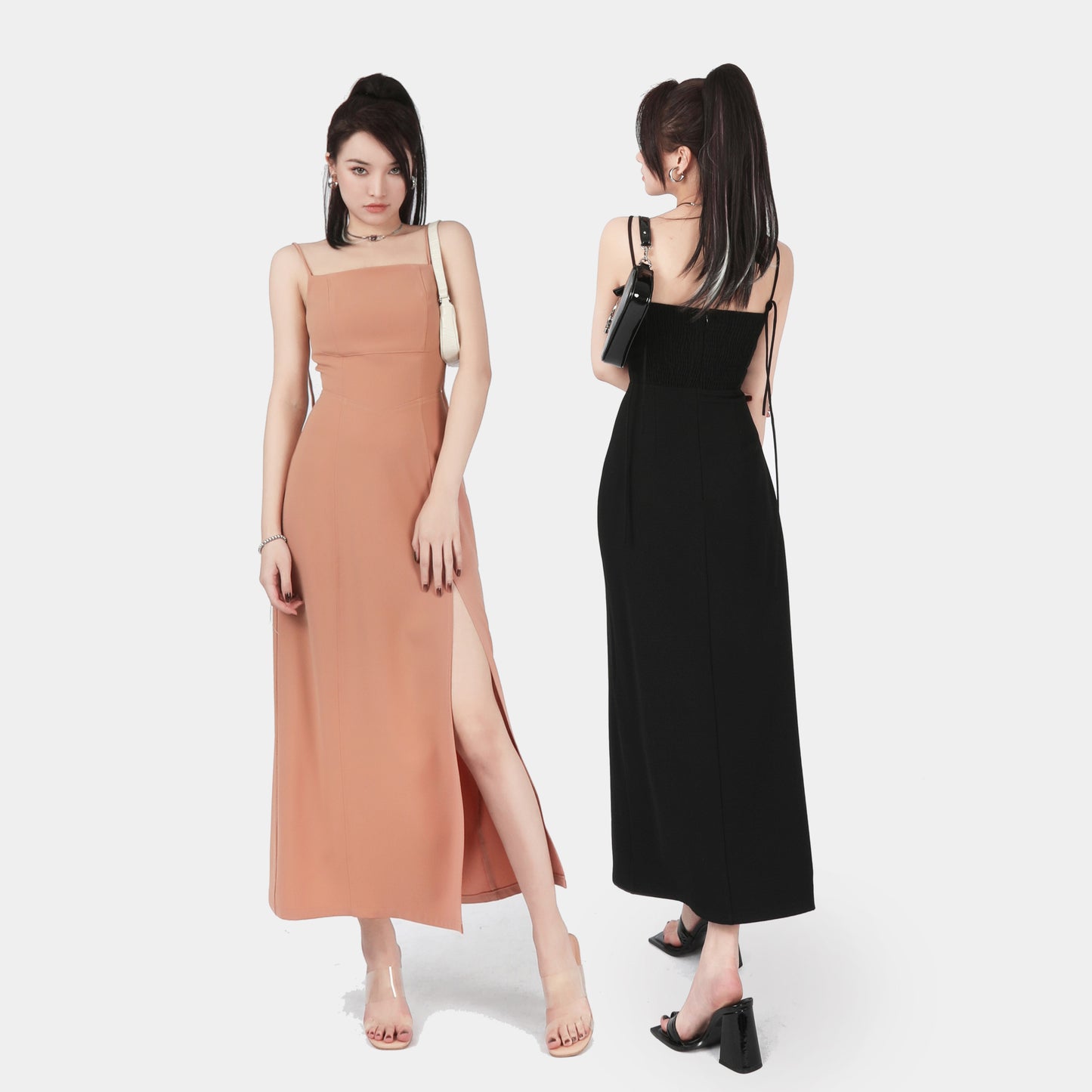 Suspender slim dress