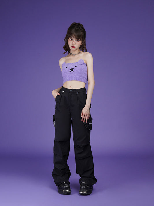 Loose straight casual pants