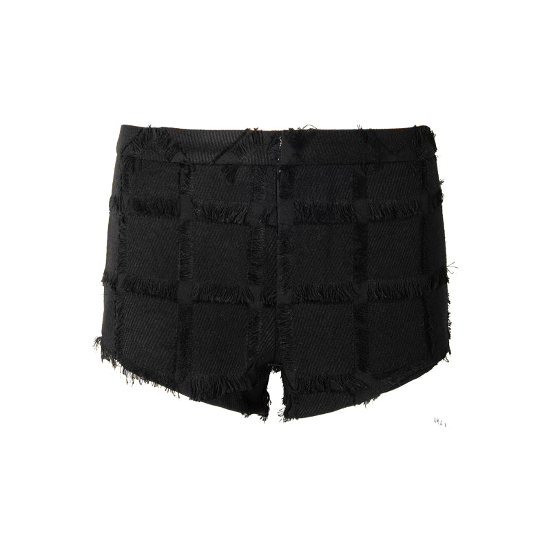 Black casual shorts