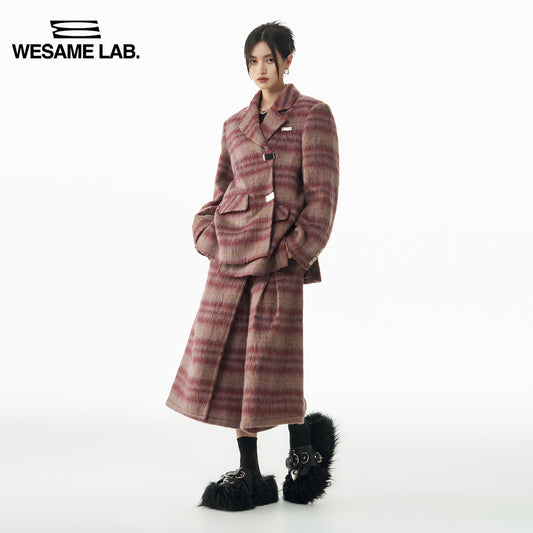 Plaid High-end Retro Wool Jacket