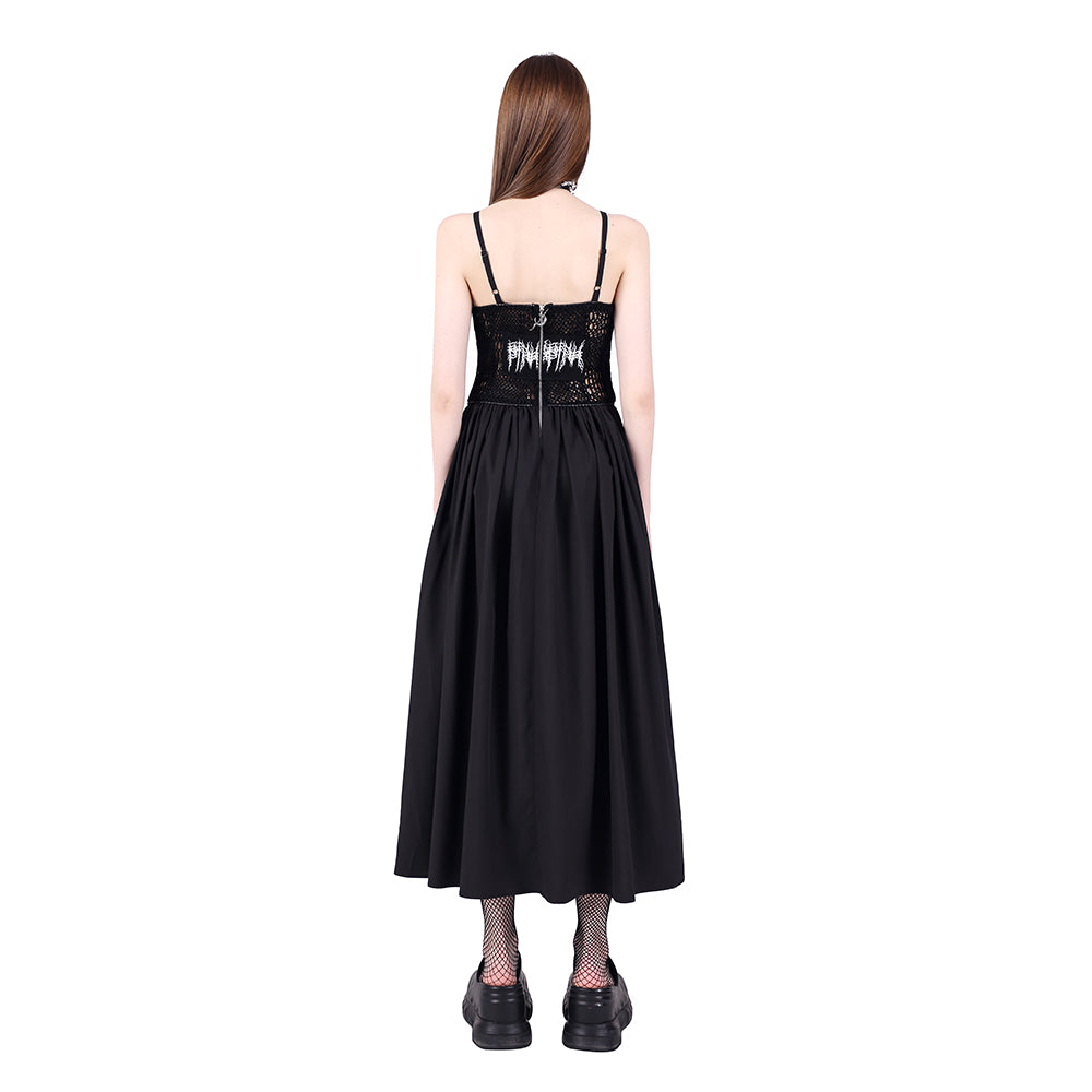 Double-sided slim mesh dress