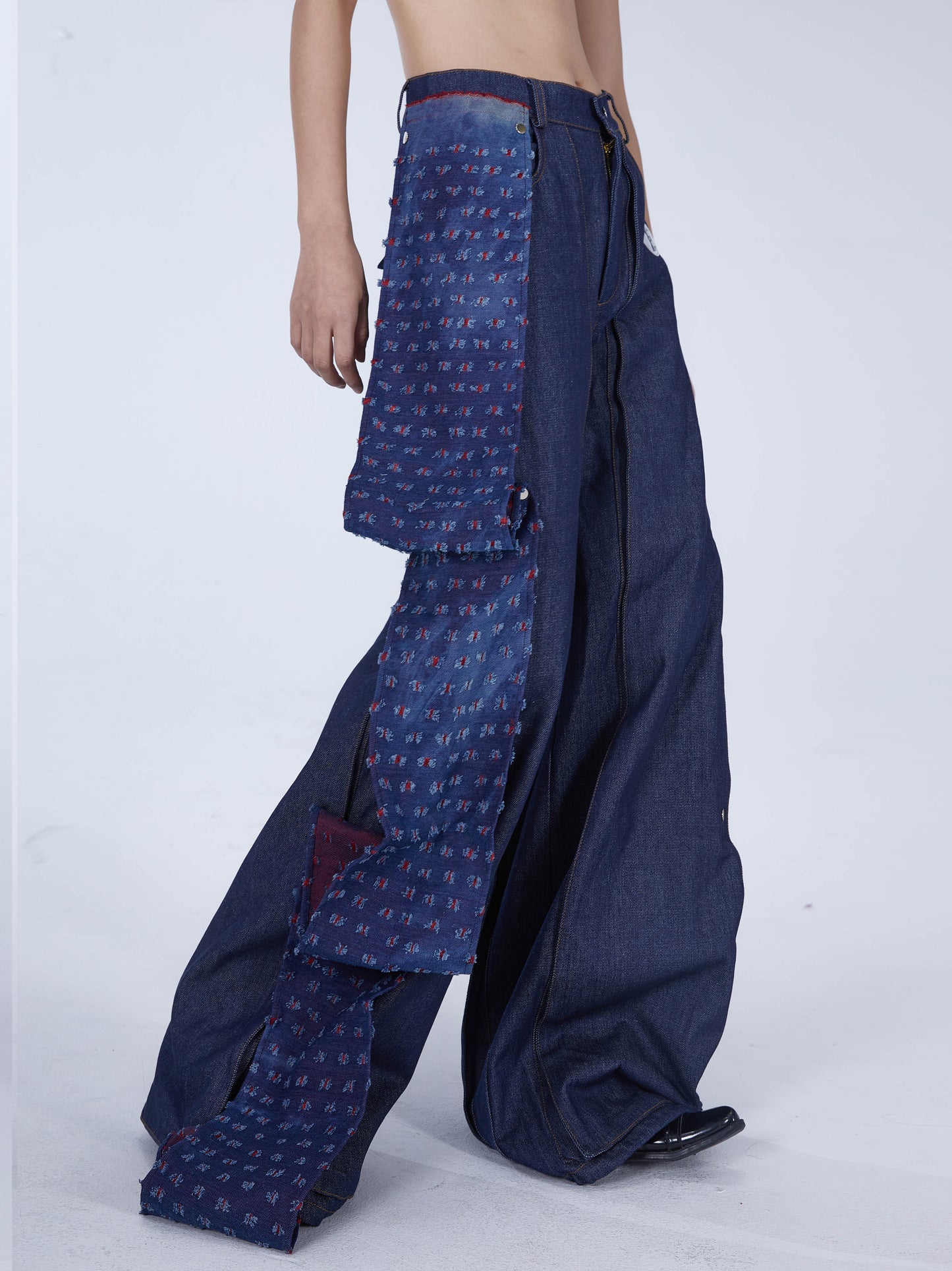 Multi-wear silhouette mopping pants