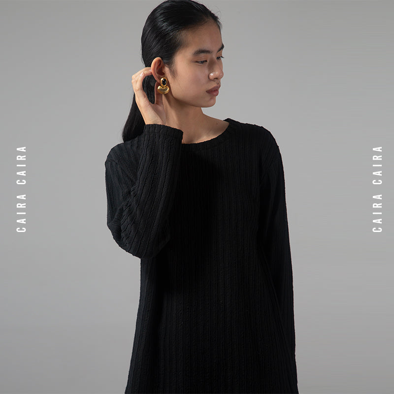 Round Neck Long Sleeve Top