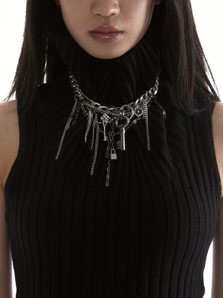 Light luxury niche punk necklace