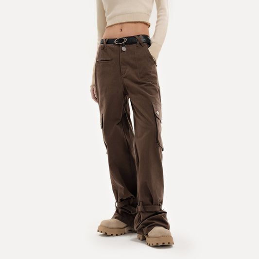 Retro high waist wide leg pants