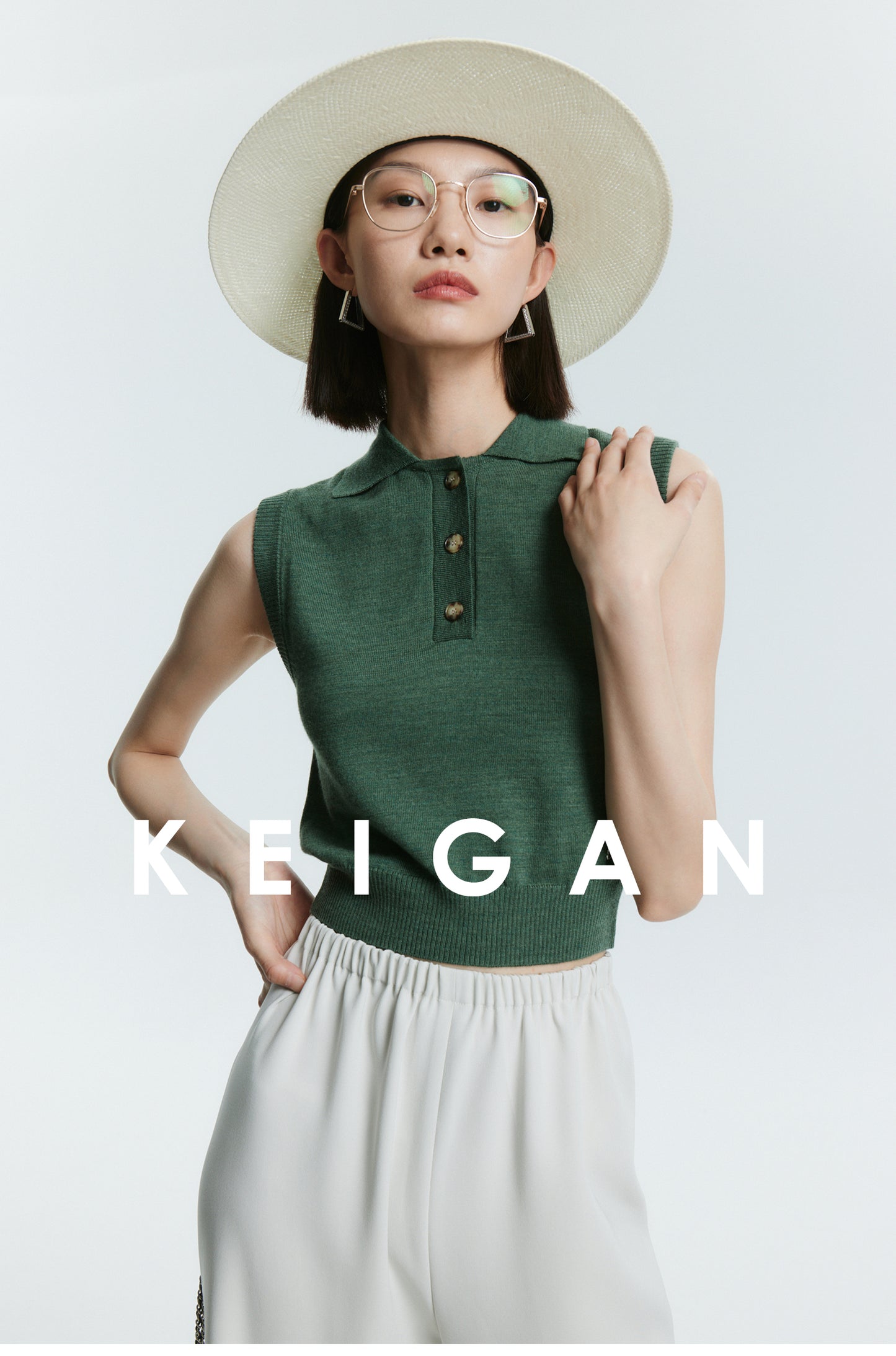 Washable wool multi-wear knitted top