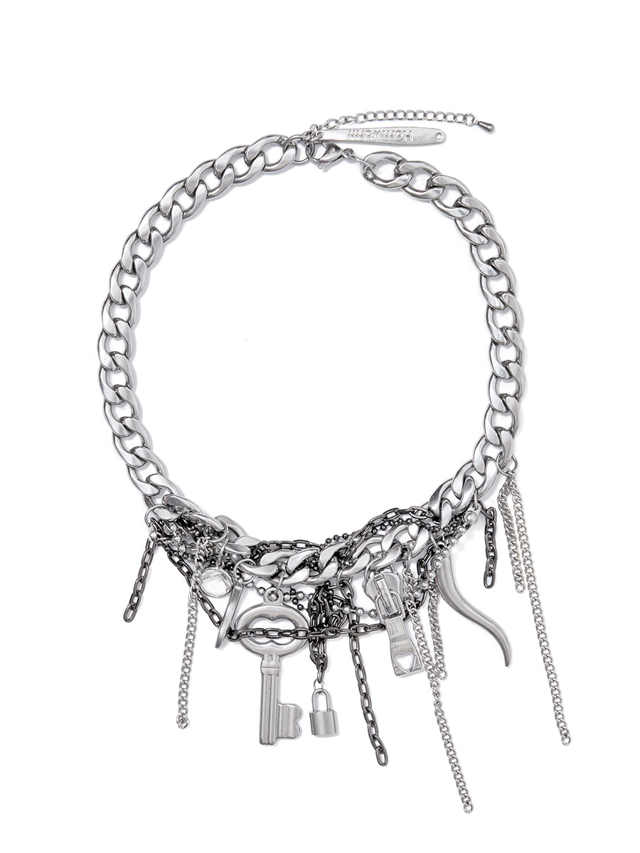 Light luxury niche punk necklace